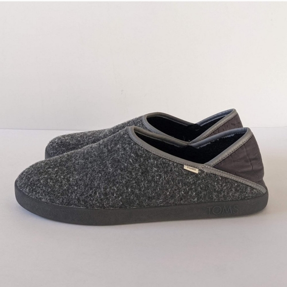 TOMS Ezra Smoke Grey Repreve Convertible Heel Slippers Mens Approximate Size 11 - Picture 2 of 9